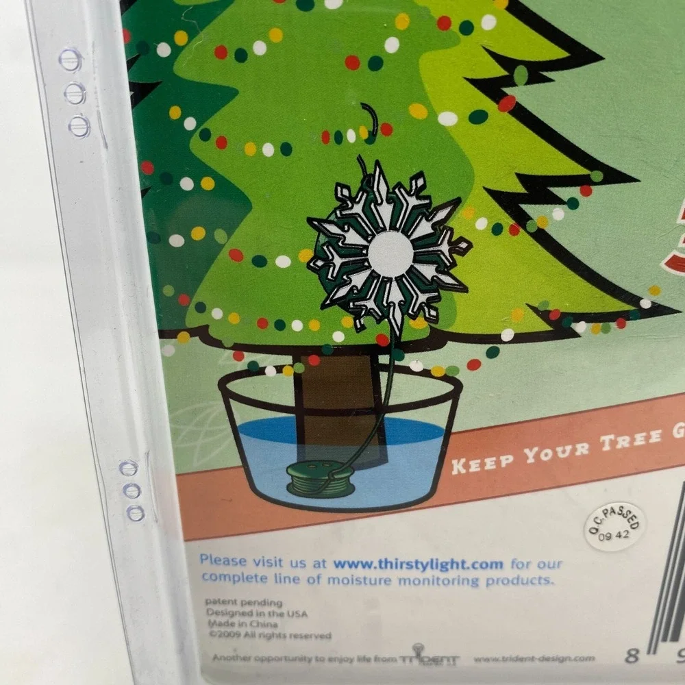 BRAND NEW Thirsty  Snowflake Xmas Tree Water‎ Sensor Digital Moisture Detector